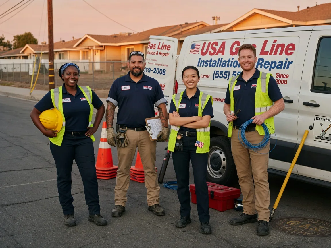 Gas Line Installation company in Oakes, ND